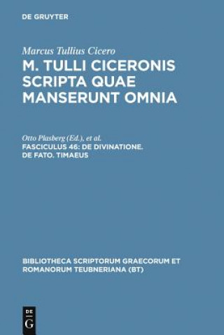 Libro Scripta Quae Manserunt Omnia, Pb Cicero/Ax/Plasberg