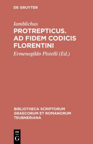 Kniha Protrepticus Pb Iamblichus/Pistelli