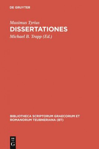 Carte Dissertationes CB Maximus Tyrius/Trapp