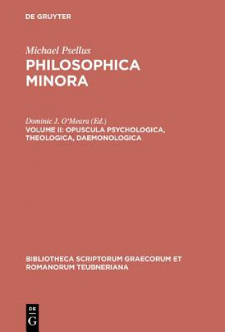 Kniha Philosophica Minora, Vol. II CB Psellus/O'meara