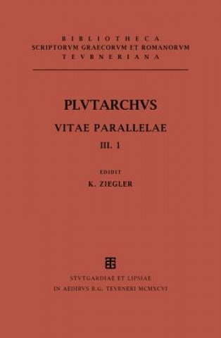 Könyv Vitae Parallelae, Vol. III, CB Plutarchus