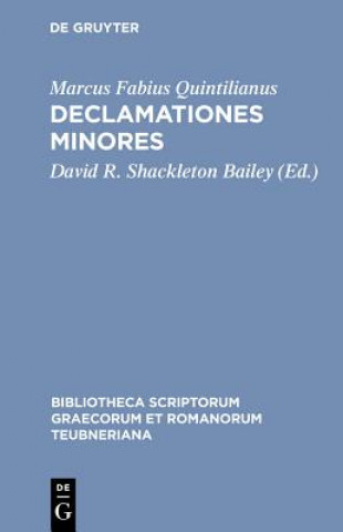 Книга Declamationes Minores CB Quintilianus