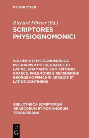 Knjiga Scriptores Physiognomonici, CB Foerster