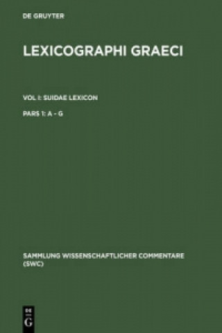 Book Lexicographi Graeci: Vol. I: CB ADLER