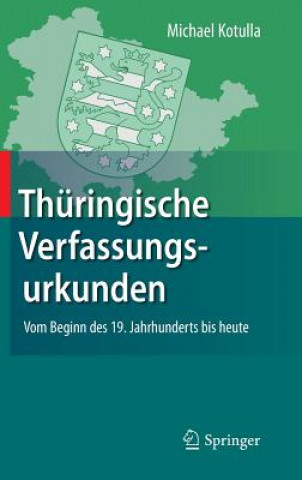 Kniha Thuringische Verfassungsurkunden Michael Kotulla