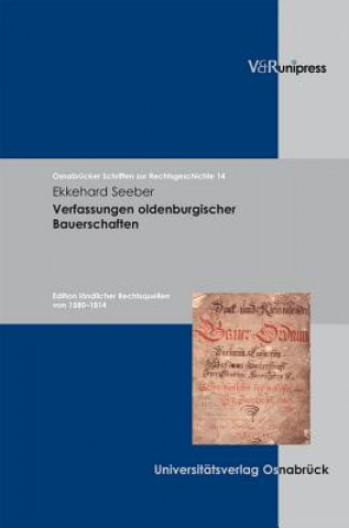 Книга OsnabrA"cker Schriften zur Rechtsgeschichte. Ekkehard Seeber