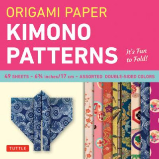 Calendar/Diary Origami Paper - Kimono Patterns - Small 6 3/4" - 48 Sheets Tuttle Publishing