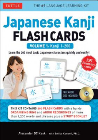 Artículos impresos Japanese Kanji Flash Cards Kit Volume 1 Emiko Konomi