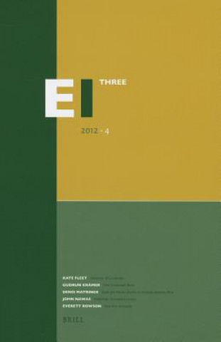 Carte Encyclopaedia of Islam - Three 2012-4 Kate Fleet