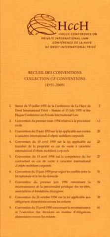 Kniha Recueil des Conventions / Collection of Conventions (1951-2009) Hague Conference on Private Internationa