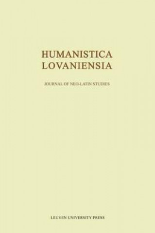 Libro Humanistica Lovaniensia Dirk Sacré