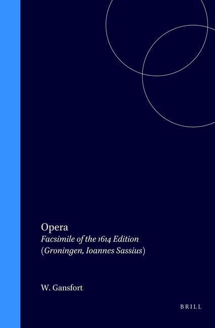 Knjiga Opera Wessel Gansfort