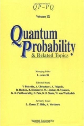 Carte Quantum Probability And Related Topics: Qp-pq (Volume Ix) 