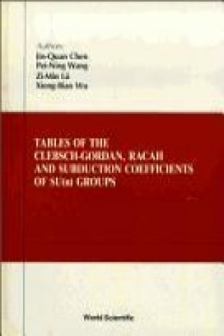 Kniha Tables Of Clebsch-gordan, Racah And Subduction Coefficients Of Su (N) Groups Xiong-Bao Wu