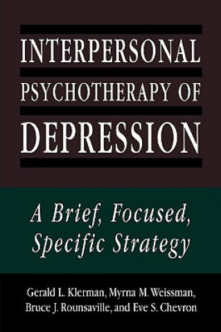 Carte Interpersonal Psychotherapy of Depression Gerald L. Klerman