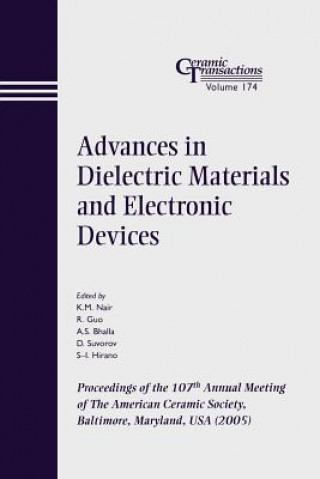 Book Advances in Dielectric Materials and Electronic Devices - Ceramic Transactions V174 Nair