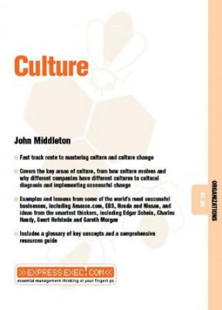 Könyv Culture - Organizations 07.04 John Middleton