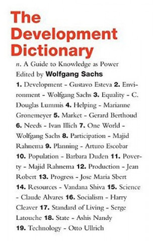 Livro Development Dictionary Wolfgang Sachs