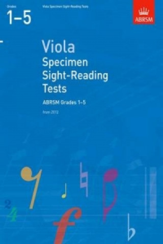 Tlačovina Viola Specimen Sight-Reading Tests, ABRSM Grades 1-5 ABRSM