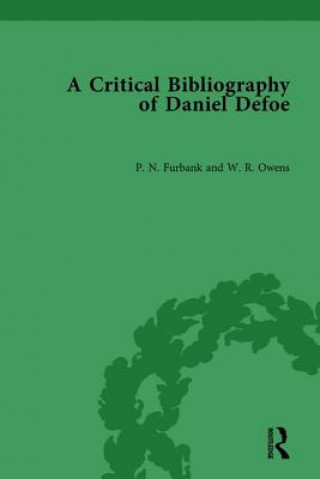 Kniha Critical Bibliography of Daniel Defoe P. N. Furbank