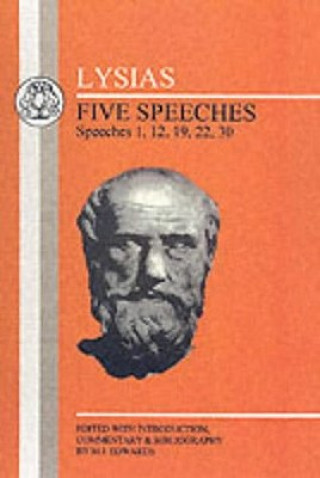 Βιβλίο Lysias: Five Speeches: 1, 12, 19, 22, 30 Lysias
