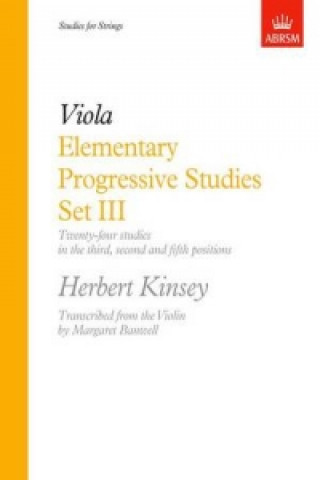 Nyomtatványok Elementary Progressive Studies, Set III for Viola 