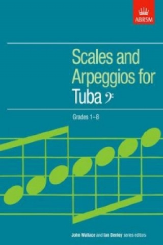 Tiskovina Scales and Arpeggios for Tuba, Bass Clef, Grades 1-8 ABRSM