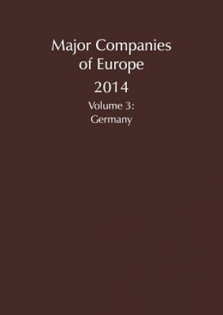 Kniha Major Companies of Europe 2014 Graham &. Whiteside