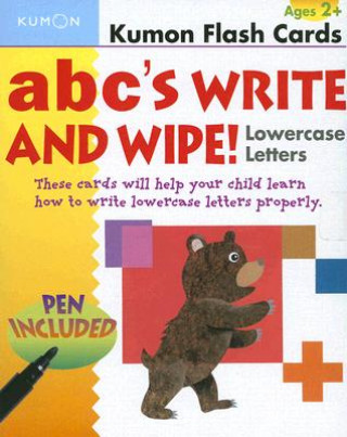 Tlačovina ABC's Write and Wipe Lowercase Letters Kumon Publishing