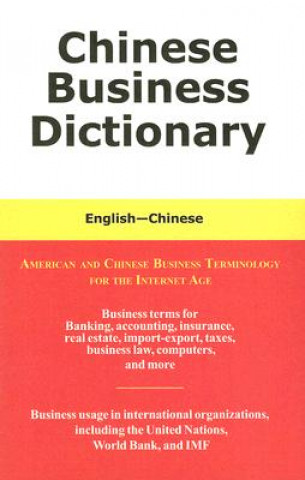 Kniha Chinese Business Dictionary Morry Sofer
