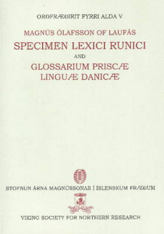 Kniha Specimen Lexici Runici Magnus Olafsson