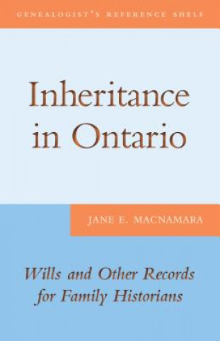 Kniha Inheritance in Ontario Jane E. MacNamara