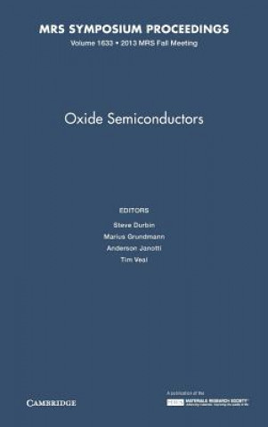 Kniha Oxide Semiconductors: Volume 1633 Steve Durbin