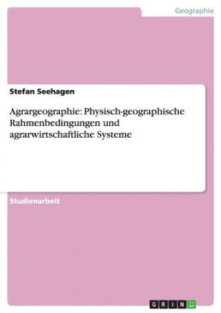 Kniha Agrargeographie Stefan Seehagen