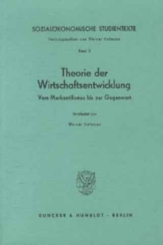 Carte Sozialökonomische Studientexte. Werner Hofmann
