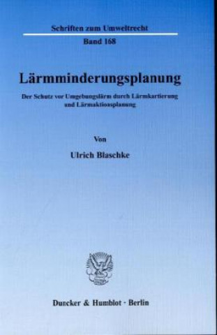 Kniha Lärmminderungsplanung Ulrich Blaschke