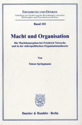 Книга Macht und Organisation. Simon Springmann