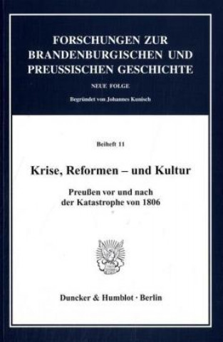 Kniha Krise, Reformen - und Kultur. Bärbel Holtz