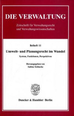 Kniha Umwelt- und Planungsrecht im Wandel. Sabine Schlacke