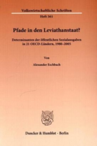 Βιβλίο Pfade in den Leviathanstaat? Alexander Eschbach