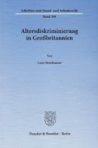 Kniha Altersdiskriminierung in Großbritannien. Lenz Steinhauser