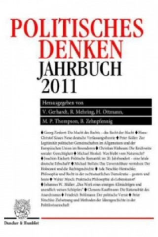 Βιβλίο Politisches Denken. Jahrbuch 2011. Volker Gerhardt