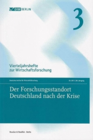 Libro Der Forschungsstandort Deutschland nach der Krise. Deutsches Institut für Wirtschaftsforschung