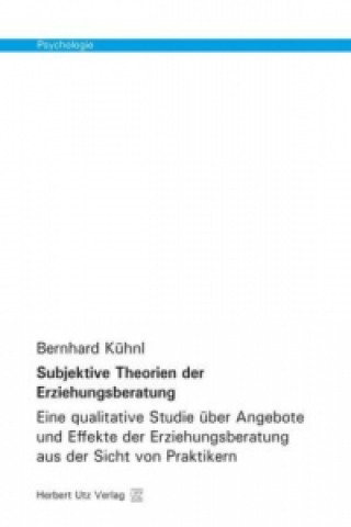 Kniha Subjektive Theorien der Erziehungsberatung Bernhard Kühnl