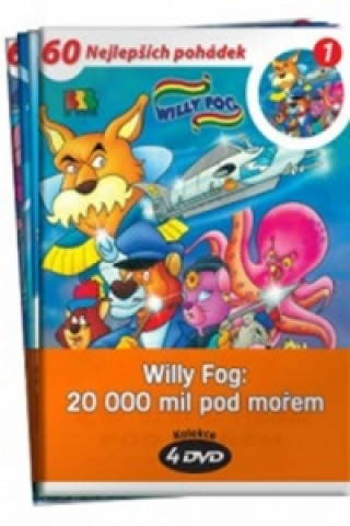 Видео Willy Fog: 20.000 mil pod mořem - kolekce 4 DVD Jules Verne