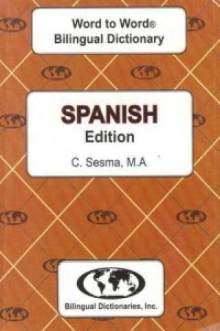 Kniha English-Spanish & Spanish-English Word-to-Word Dictionary C Sesma