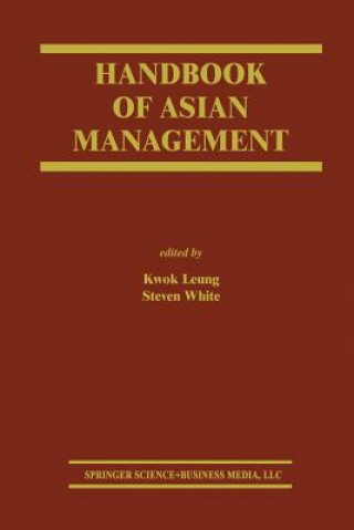 Kniha Handbook of Asian Management wok Leung