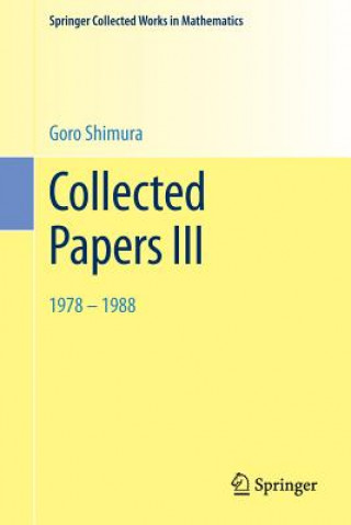 Book Collected Papers III Goro Shimura