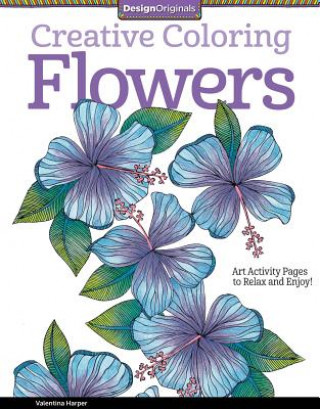Книга Creative Coloring Flowers Valentina Harper