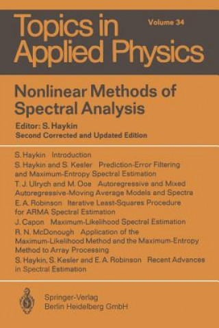 Kniha Nonlinear Methods of Spectral Analysis S. Haykin